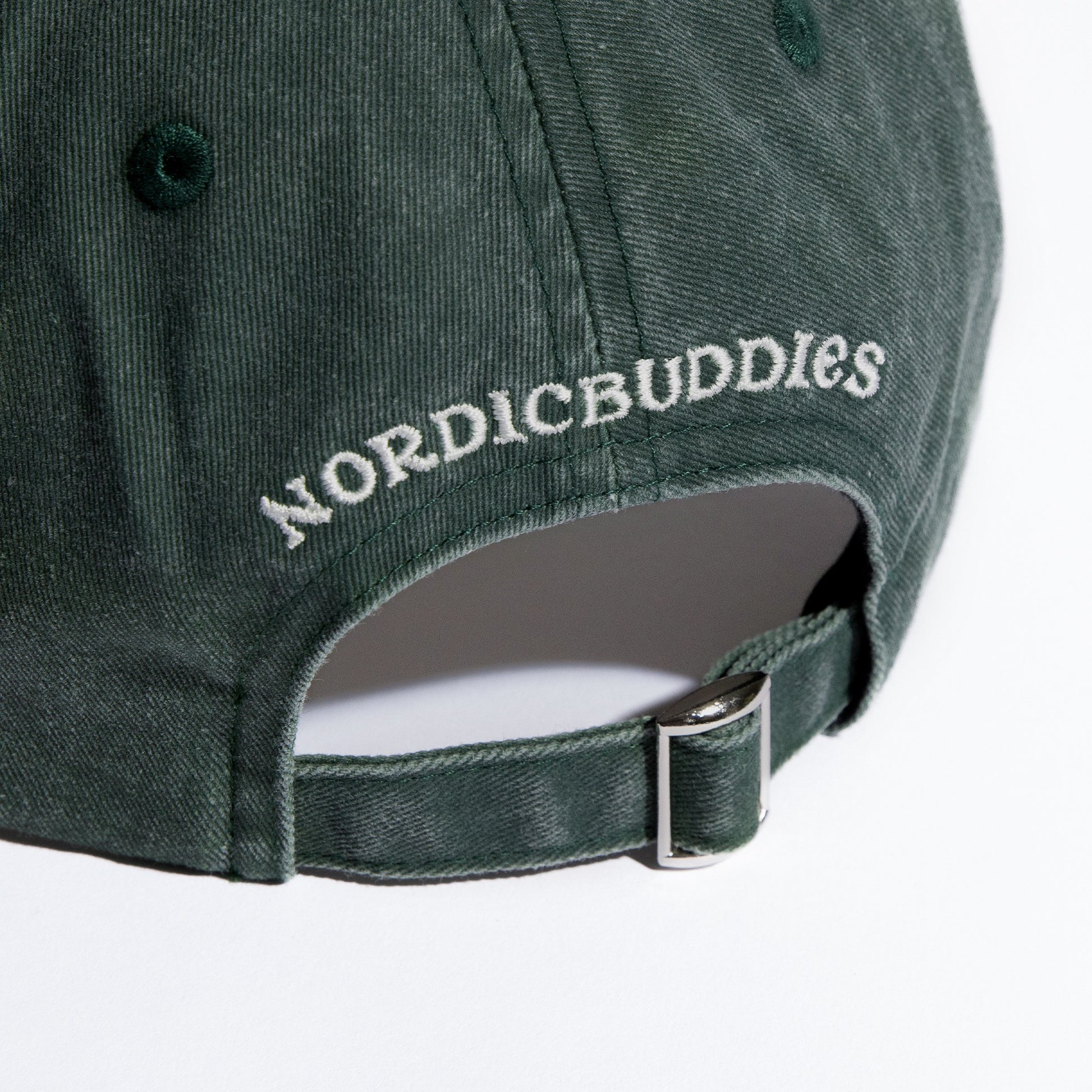 Novels Washed Denim Adult Cap - Green